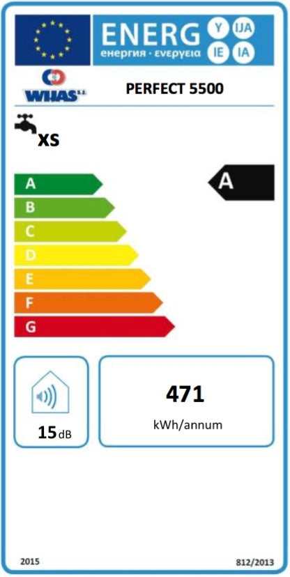 EU-Energielabel PERFECT 5,5 KW Untertisch